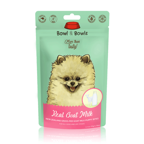 Bowl & Bowls | New Zealand Grass-fed Goat Milk Puppy Bites 50g